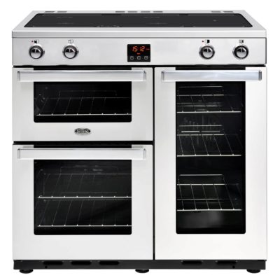 Belling Cookcentre 90Ei Professional 90cm Electric Induction Range Cooker  in Stainless Steel 444444078